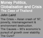 Money Politics, Globalisation 
and Crisis � The Case of Thailand